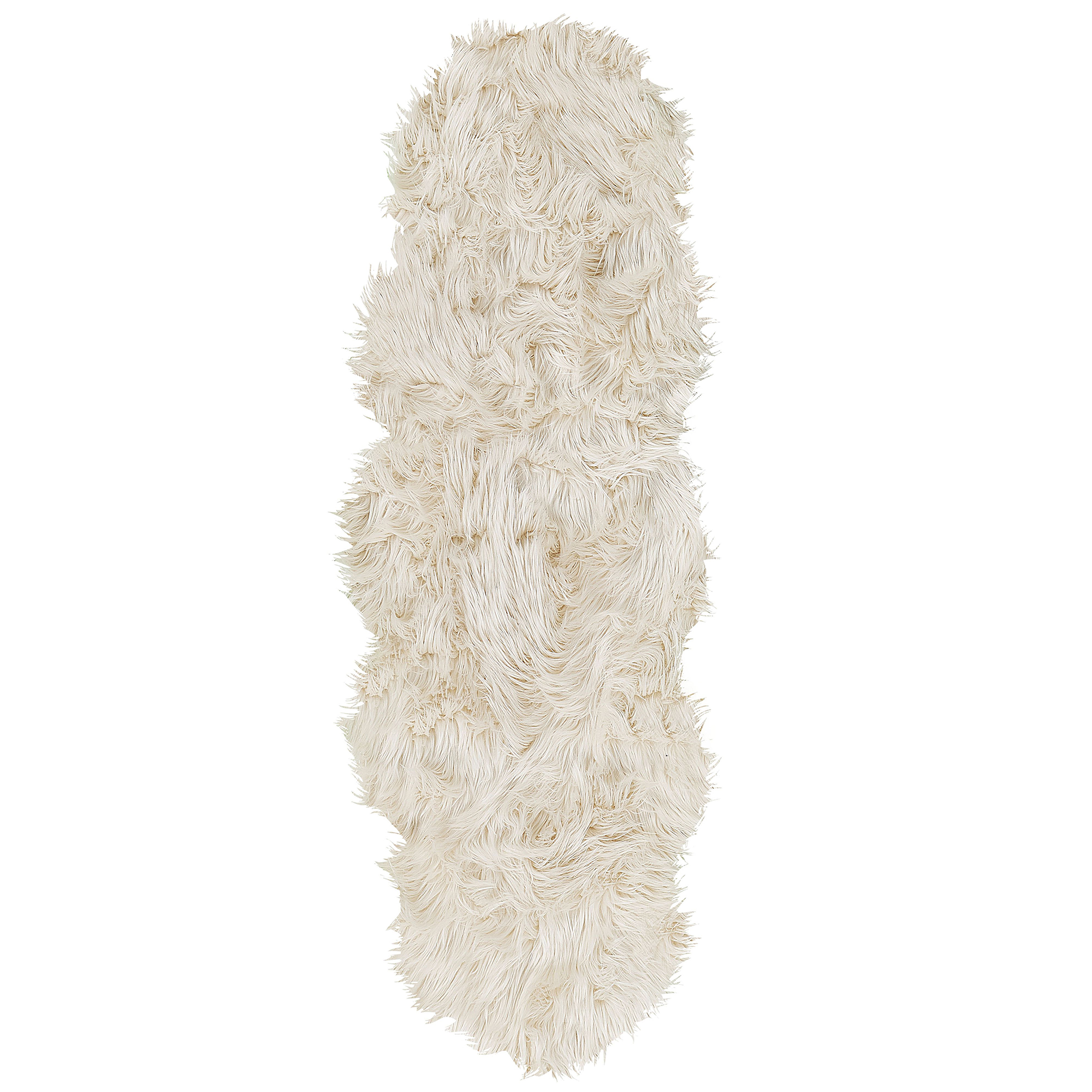 Fuskpälsmatta MAMUNGARI Beige 60 x 180 cm