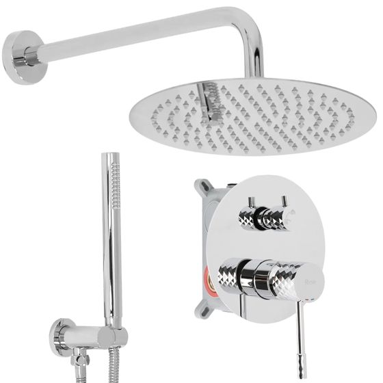REA Inbyggt Duschset lungo Krom, 36x16x8cm
