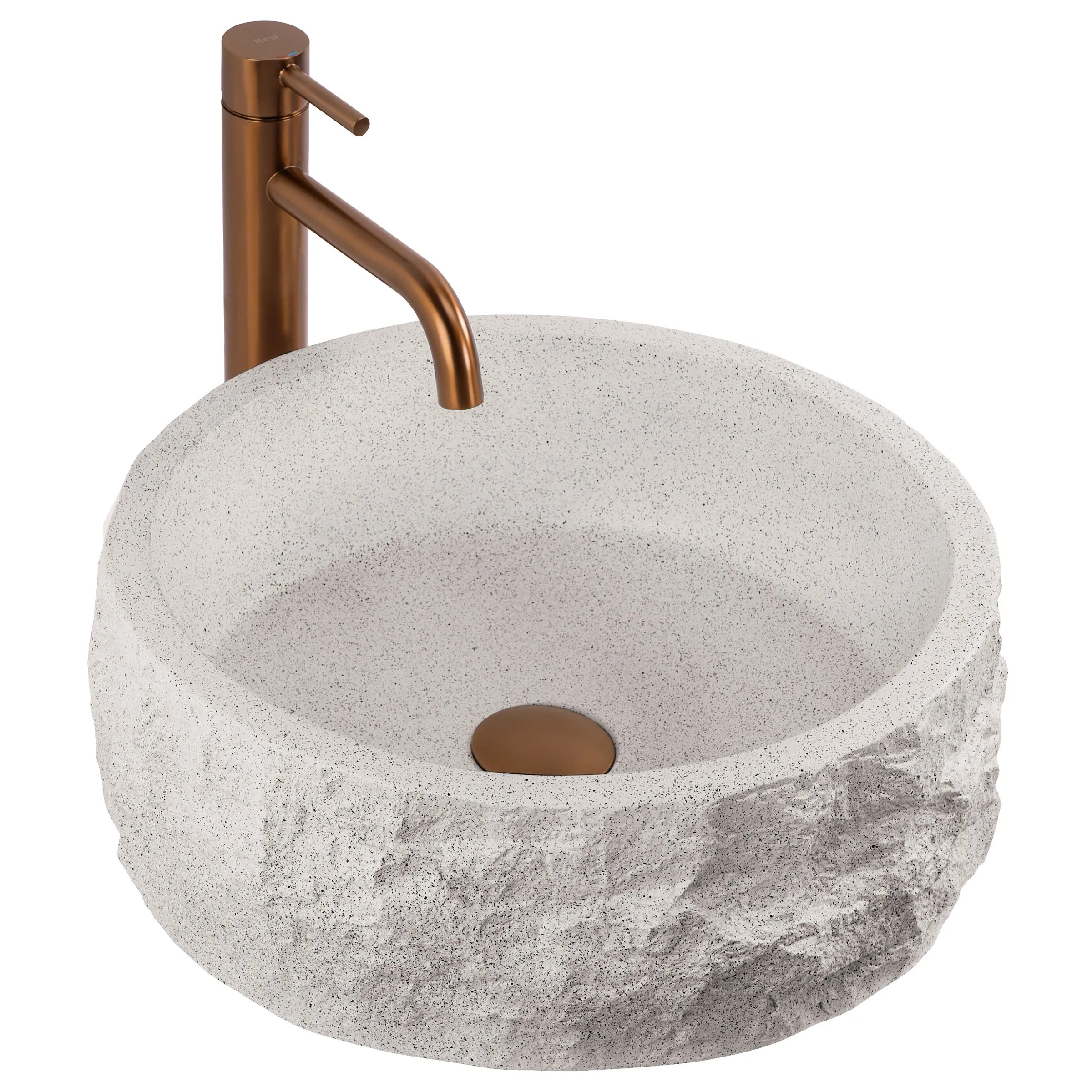 REA Bänkskål Alice Moon Beige, 39x39x14,5cm