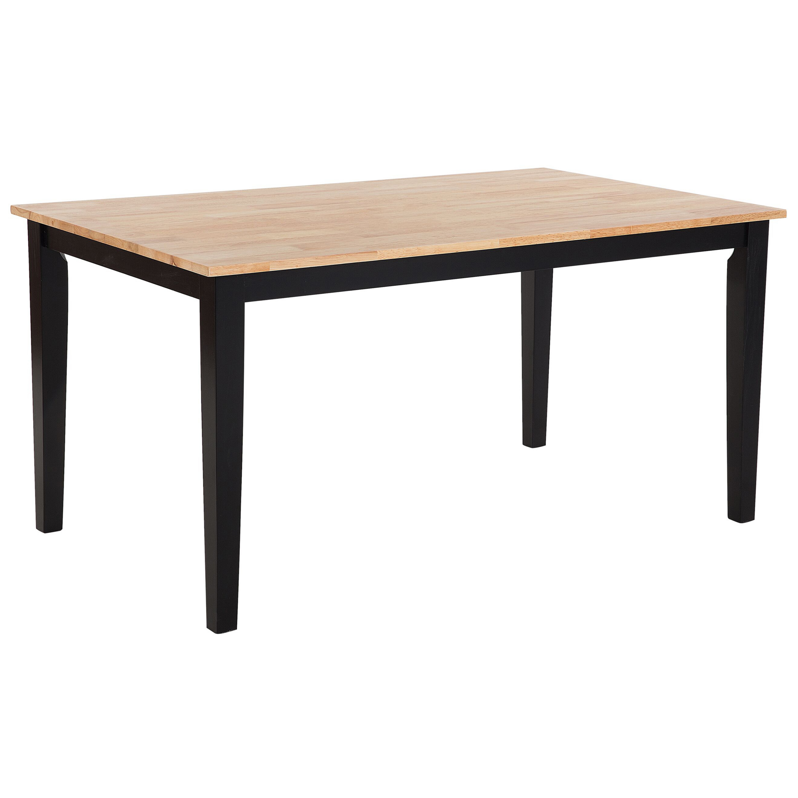 Matbord GEORGIA Svart 150 cm 90 cm Trä