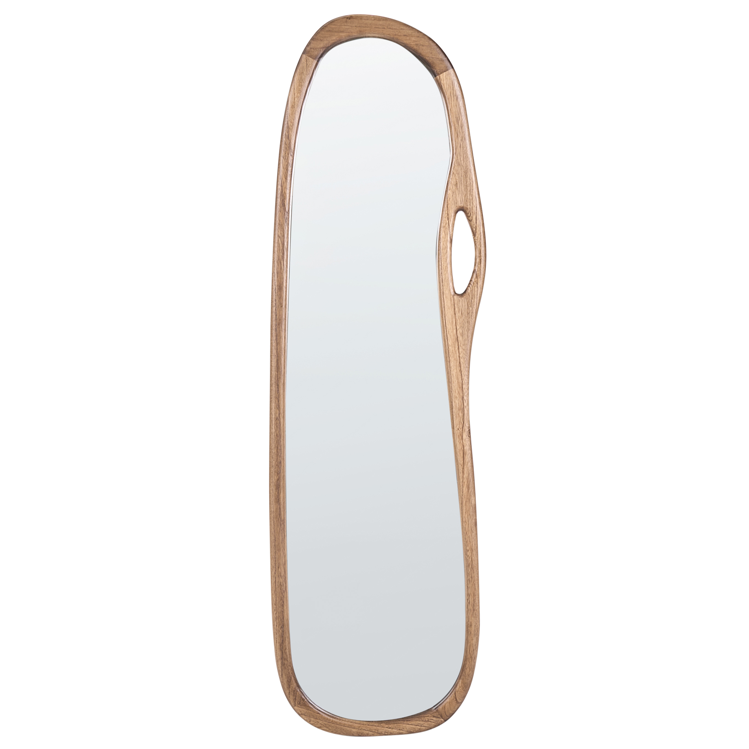 Väggspegel CORBARIEU 45 cm 159 cm Kejsarträ Brun