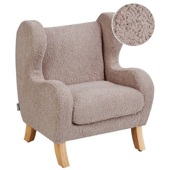 Barnfåtölj FARUM Bouclé Taupe