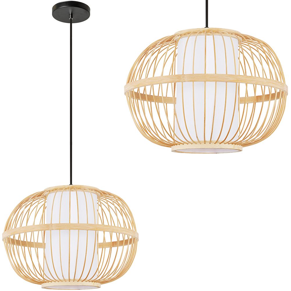 TOOLIGHT hängande taklampa APP1631-1CP BOHO 30CN Beige 30x30x20,5cm