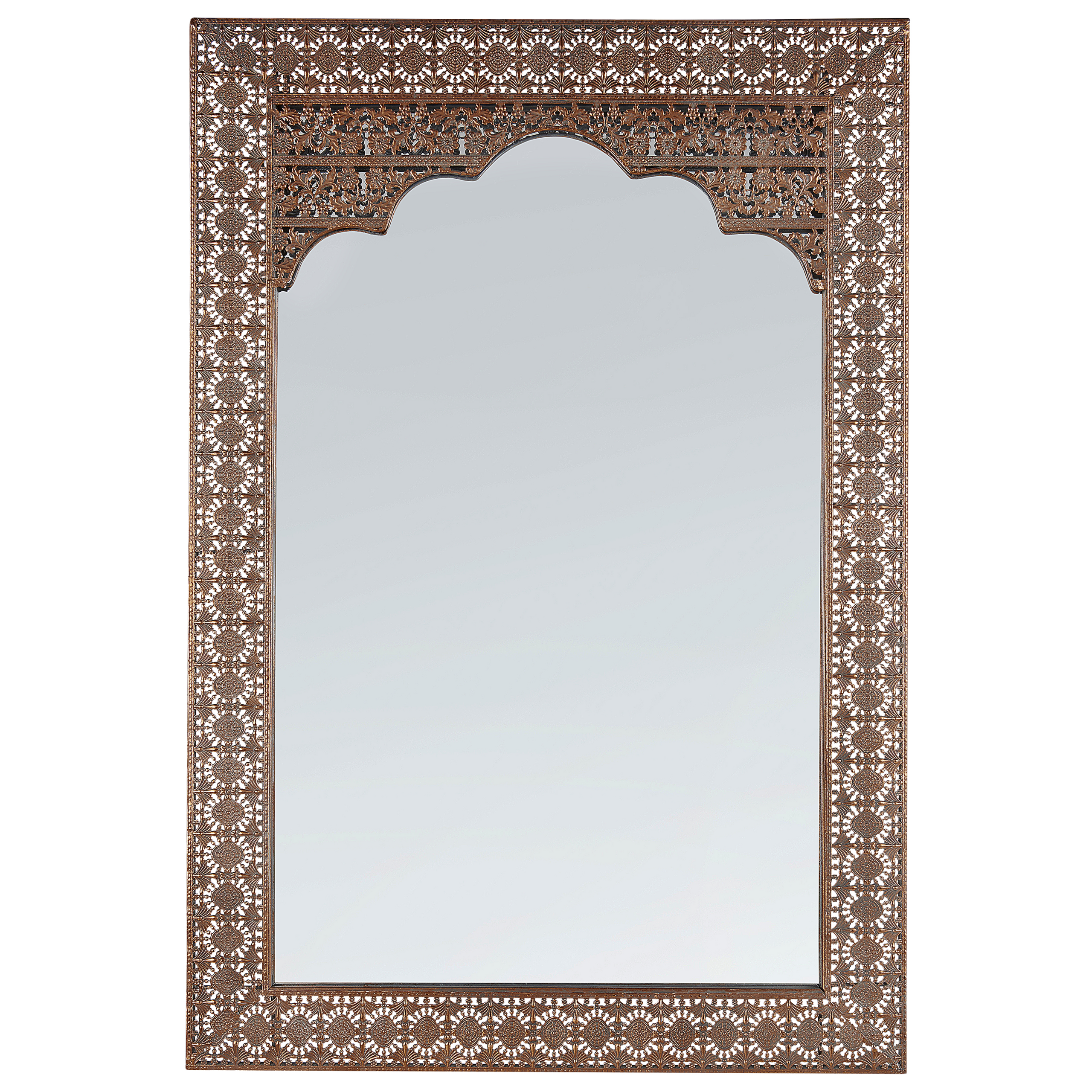 Väggspegel PALI 60 cm 90 cm Metall Koppar