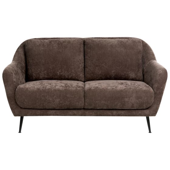 Soffa 2-sits EIBY Chenille Mörkbrun