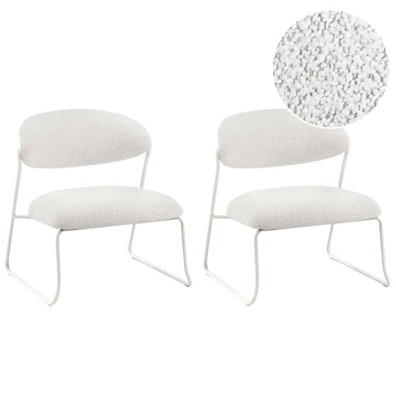 Set med 2 fåtöljer KOLSVA Off-White