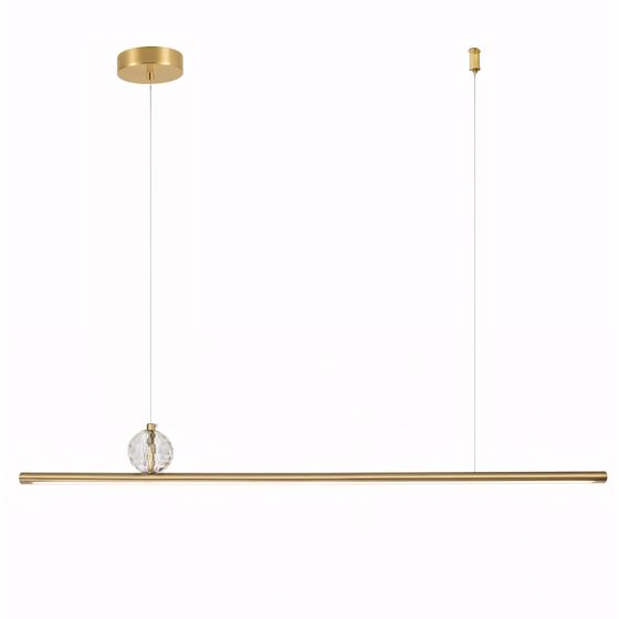 TOOLIGHT hängande taklampa APP1778-CP LED Borstat guld 90x2x10cm