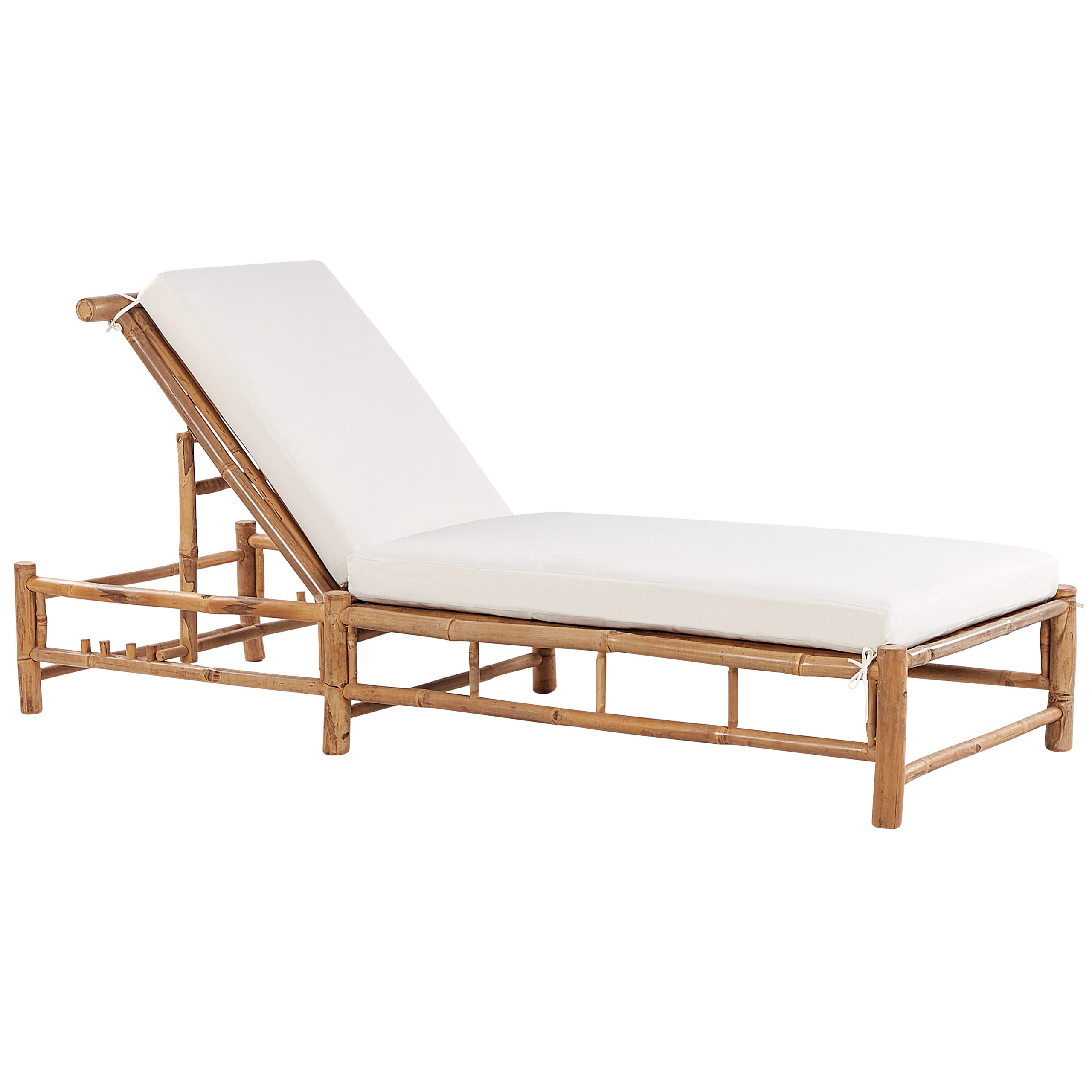 Solstol med dyna LIGURE Bambu Brun