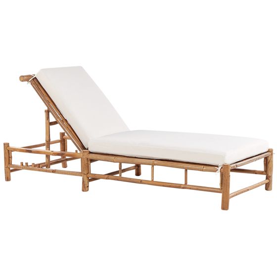 Solstol med dyna LIGURE Bambu Brun
