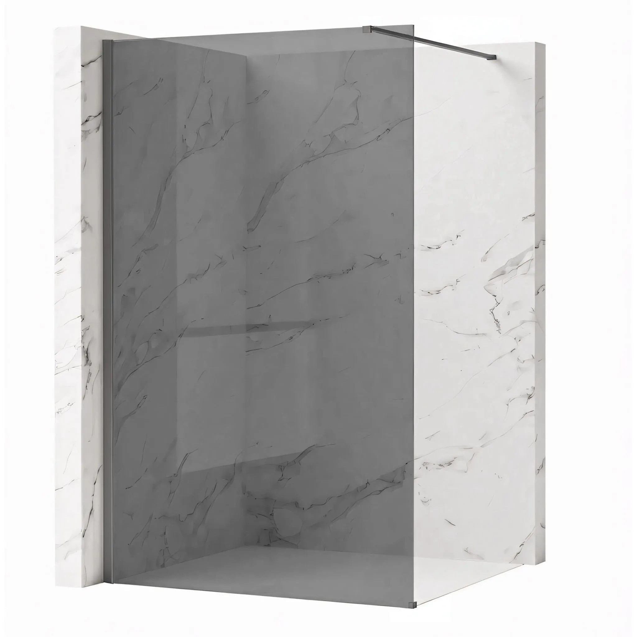 REA Duschvägg Flexi Grey 110 Titan, 120x110x195cm