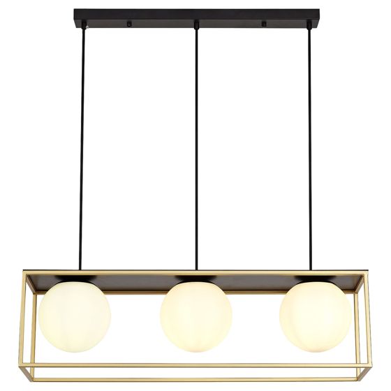 TOOLIGHT hängande taklampa APP1164-3CP Guld/Vit 29x29x15,5cm