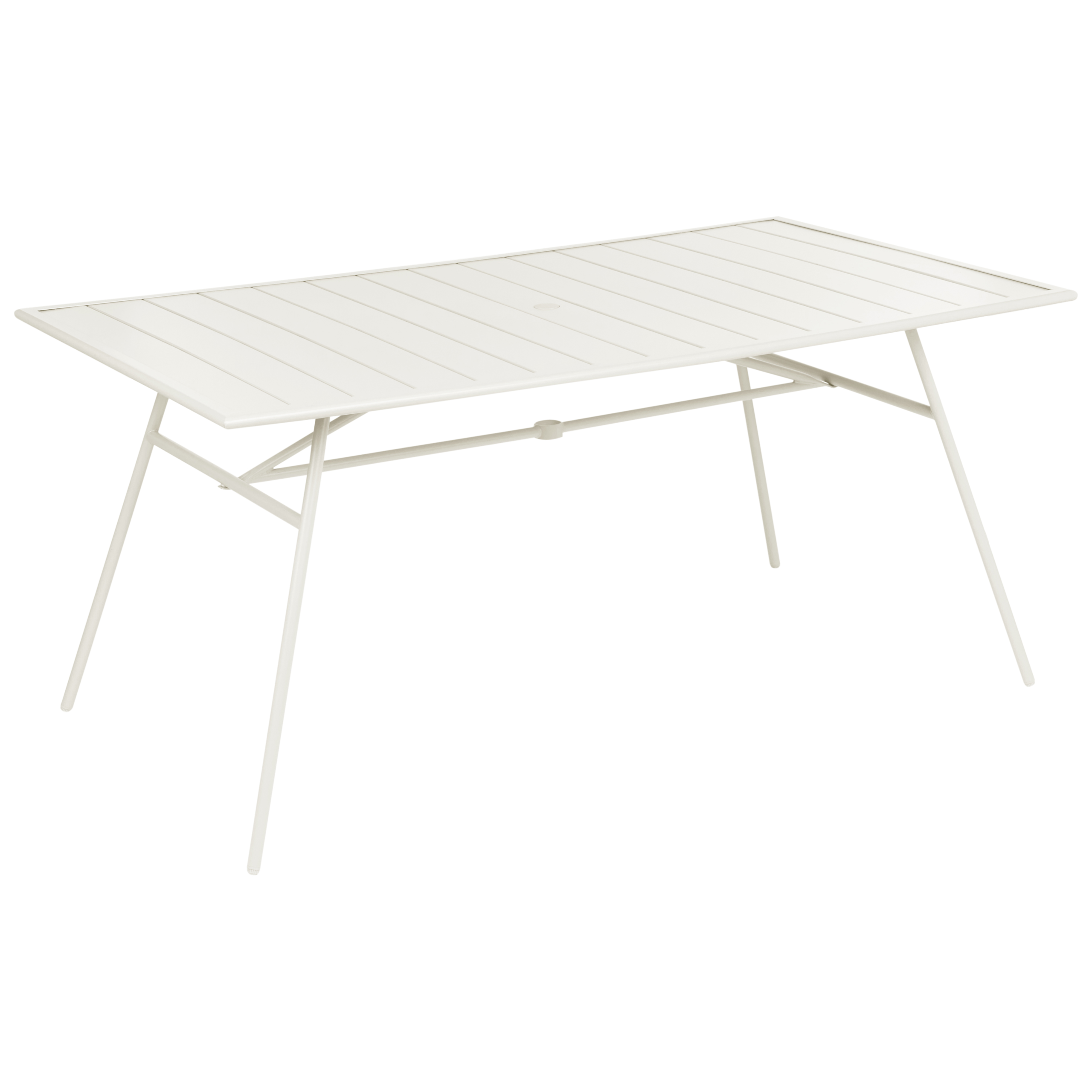 Trädgårdsmatbord TERENZO 160 cm 90 cm Metall Ljusbeige