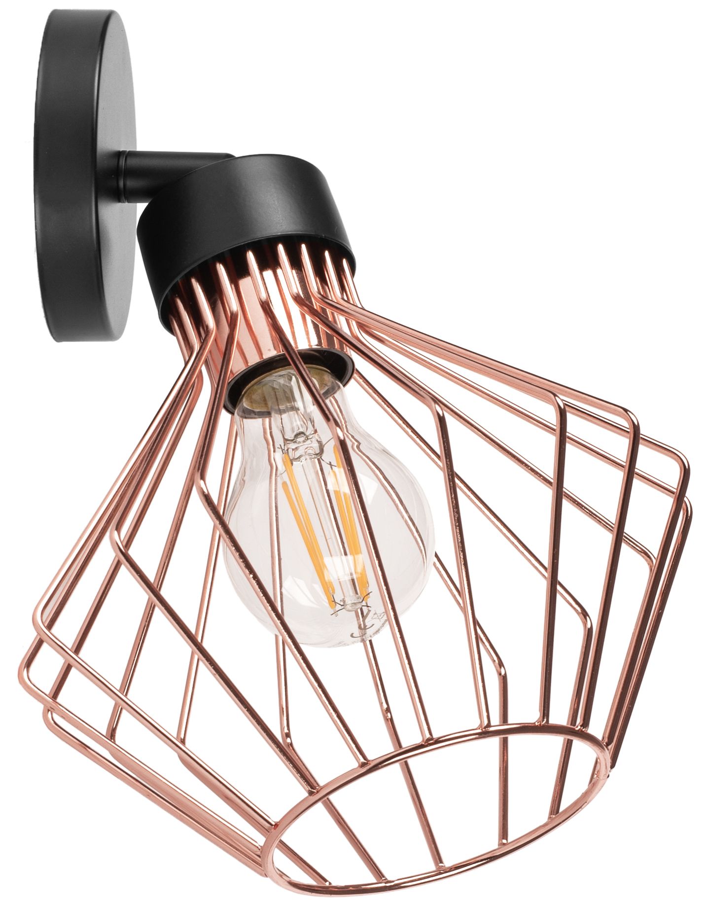 TOOLIGHT vägglampa APP534-1W Svart/Guld 26x19x10cm