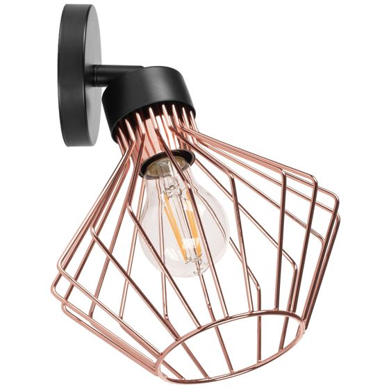 TOOLIGHT vägglampa APP534-1W Svart/Guld 26x19x10cm