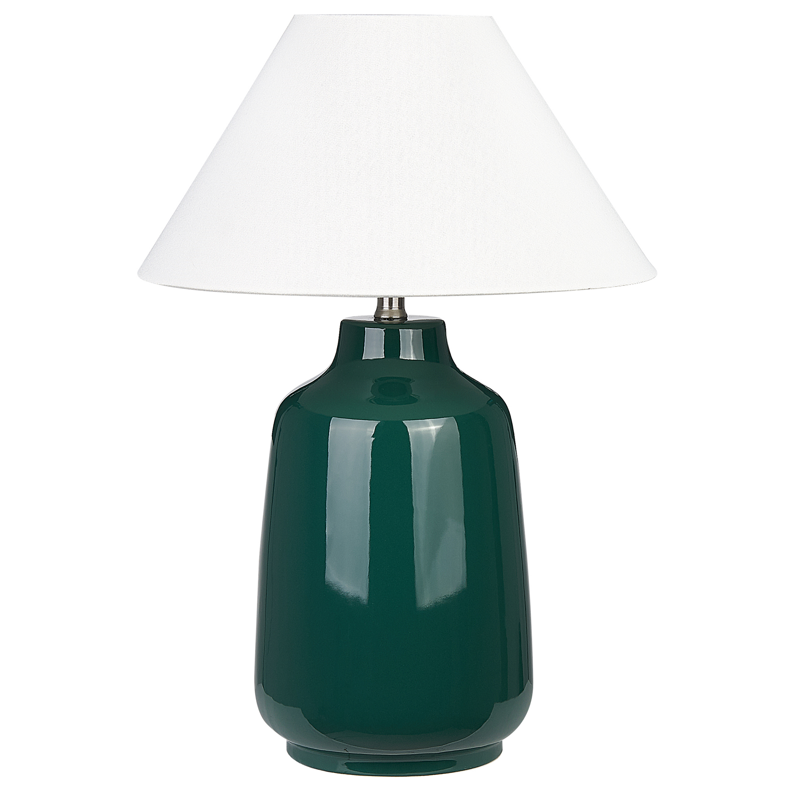 Bordslampa CARETA Keramik Mörkgrön