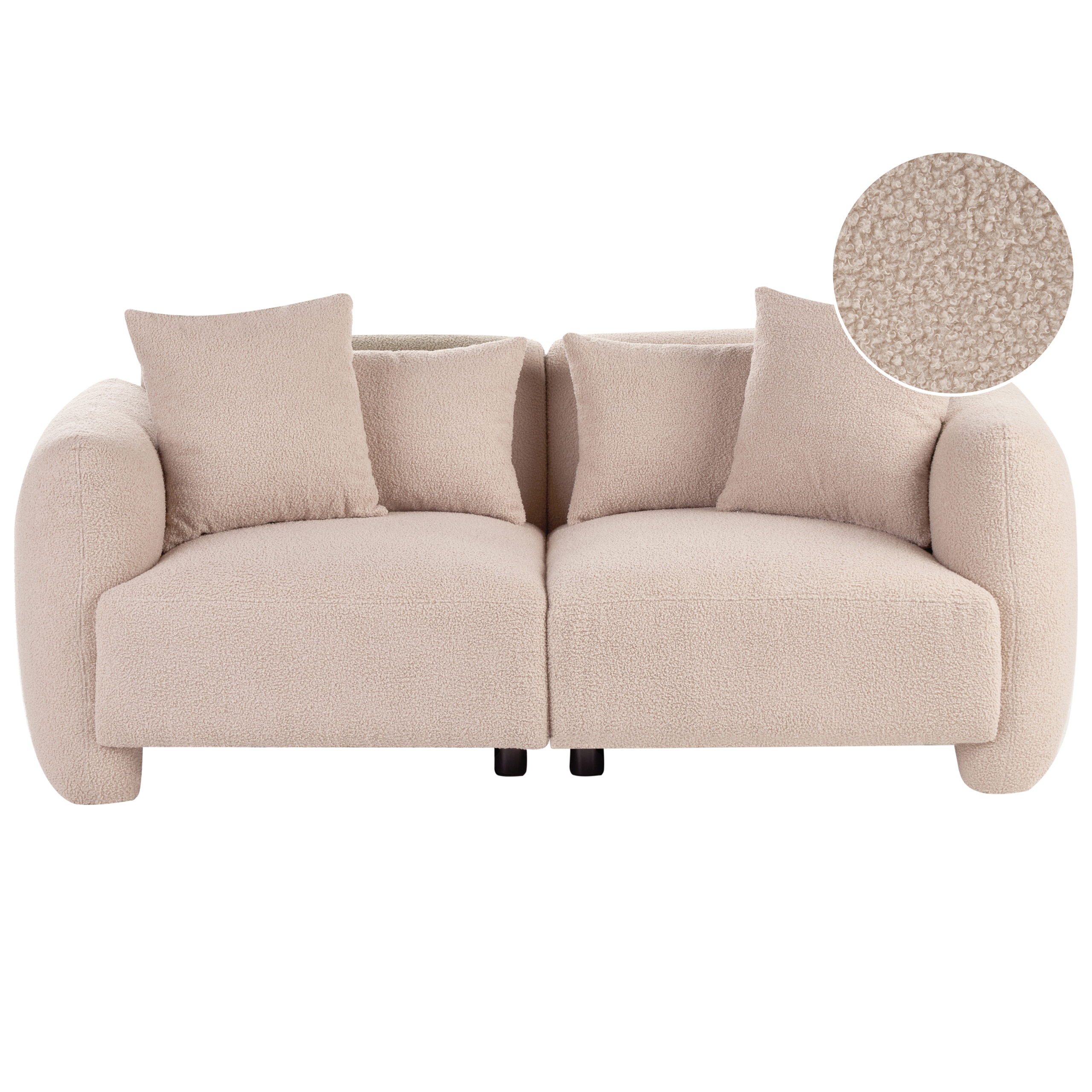Soffa 3-sits EKENES Bouclé Beige
