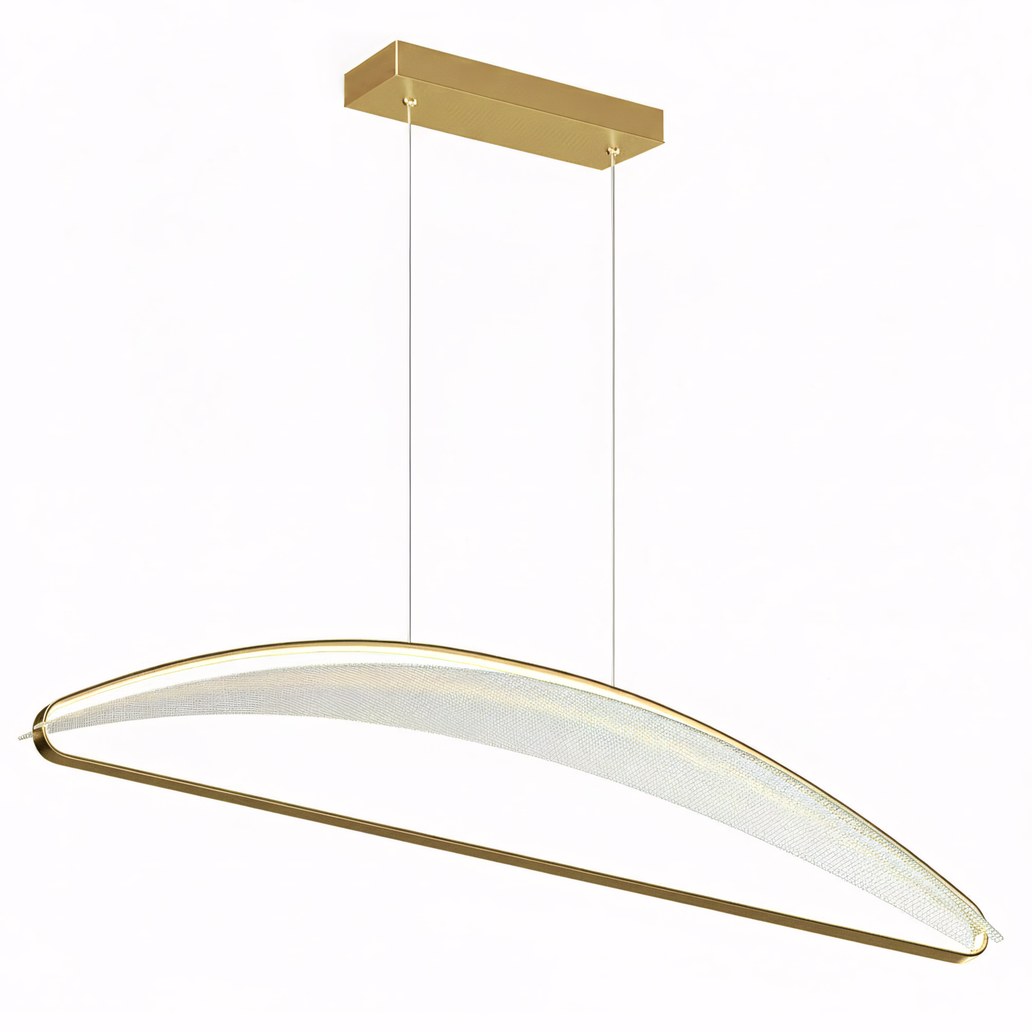 TOOLIGHT hängande taklampa G124-CP LED Gyllene 100x25x125cm