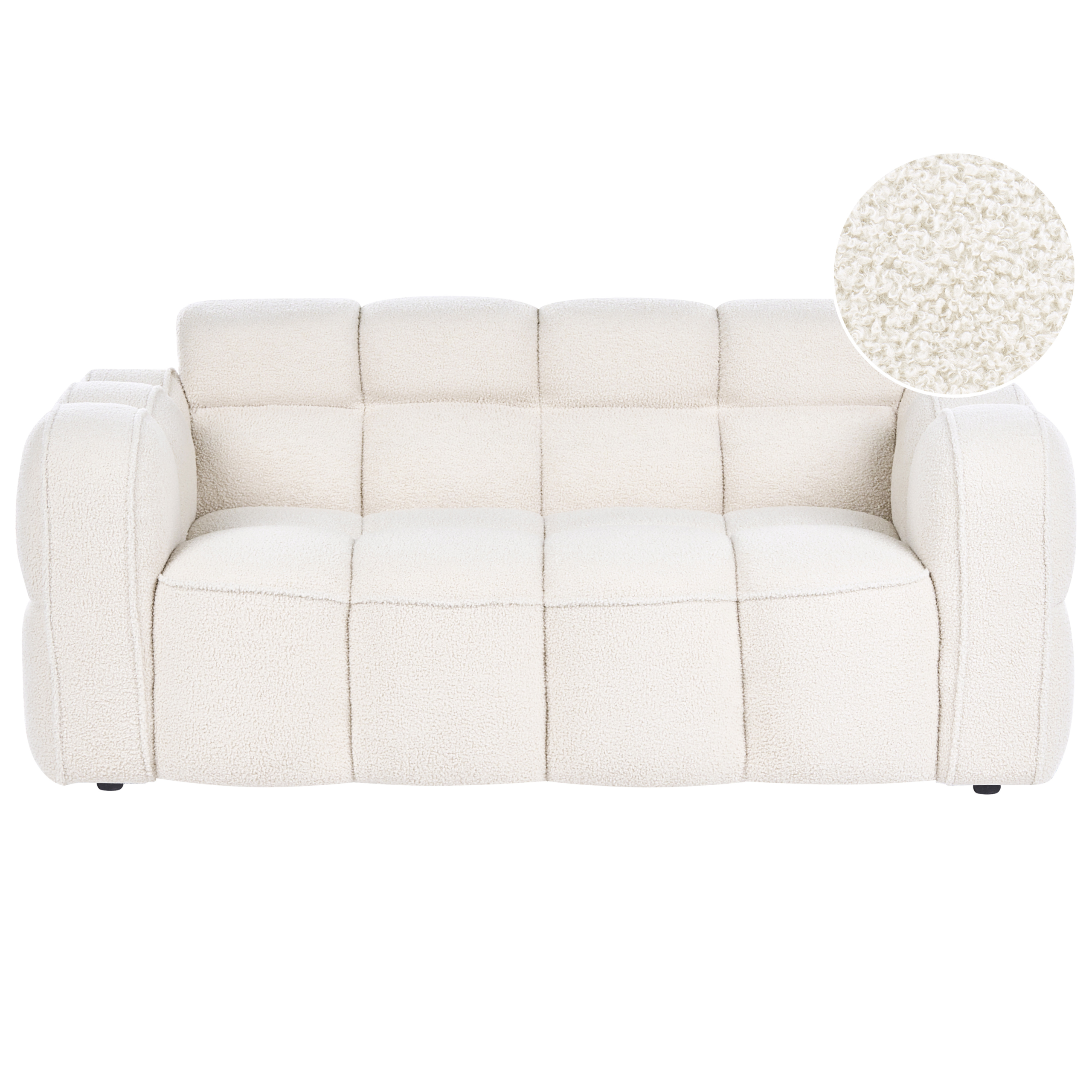 Soffa 2-sits UTANA Bouclé Off-White