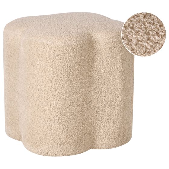 Sittpuff MANCOS Bouclé Beige
