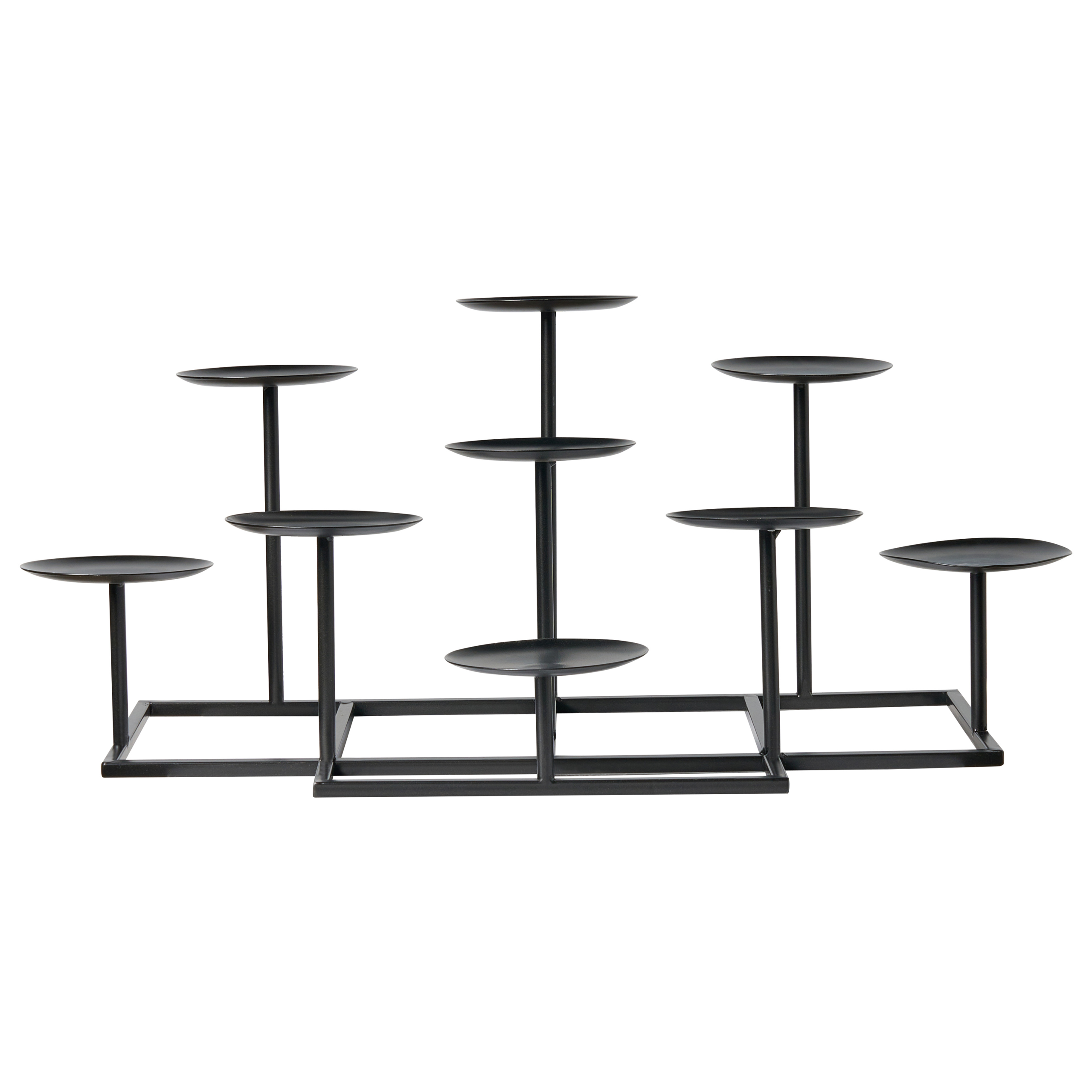 Ljusstake LAMEGO 23 cm Metall Svart