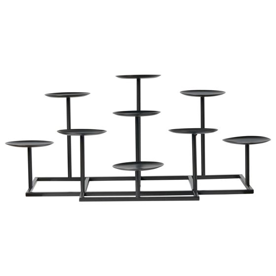 Ljusstake LAMEGO 23 cm Metall Svart