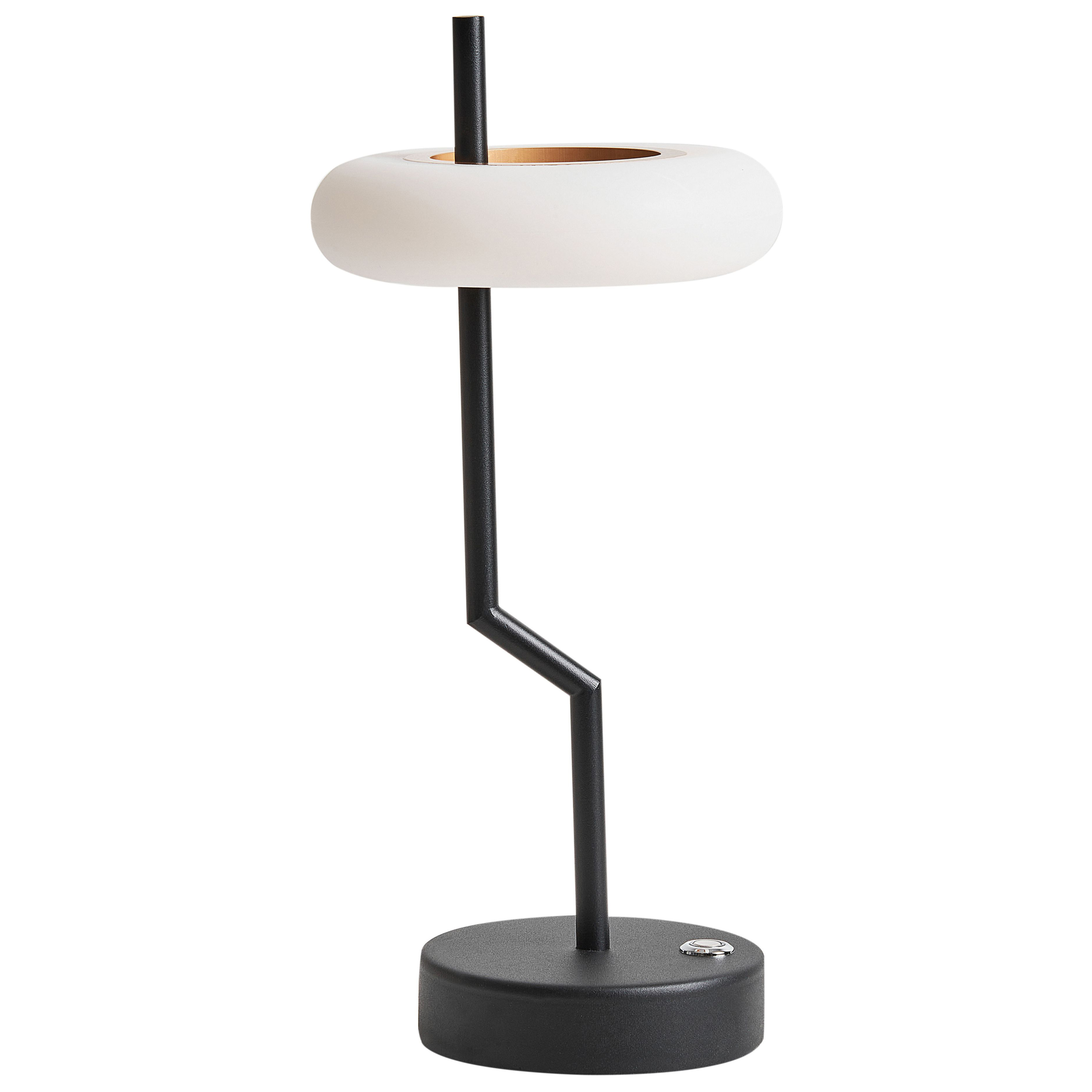 Trådlös LED-bordslampa ALVIELA med dimmer Metall Svart