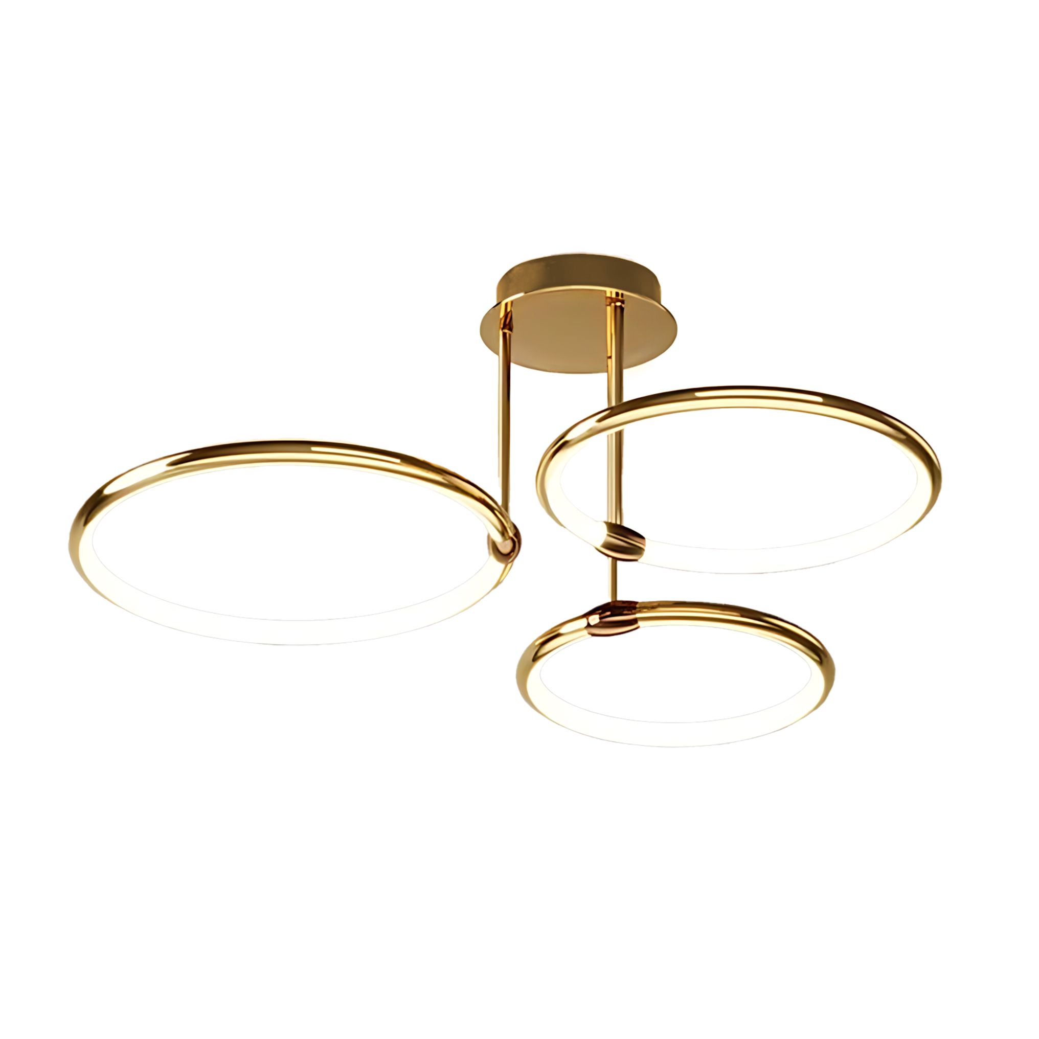 Toolight Taklampa G122-3C LED Guld 55x55x65cm