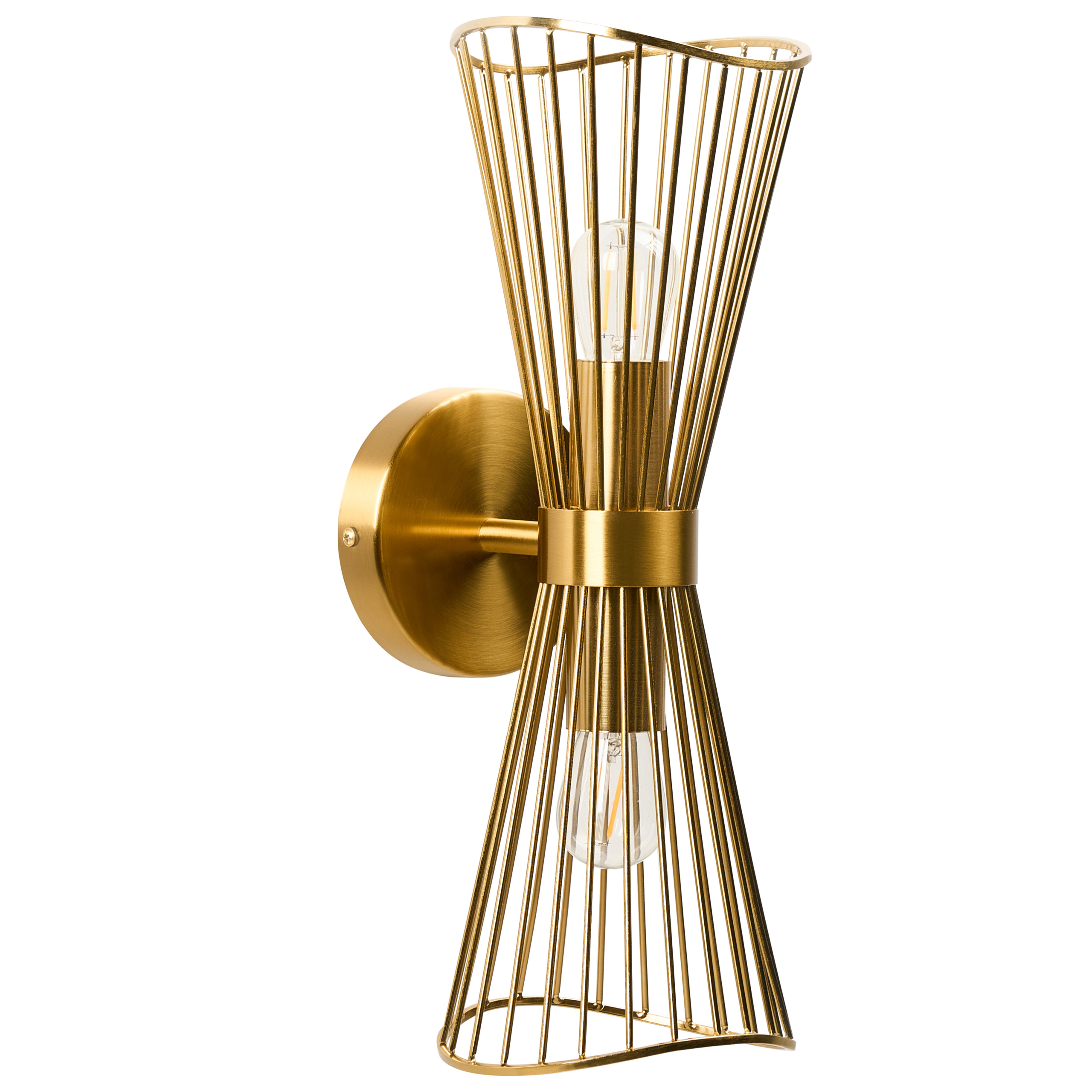 Vägglampa PARADA Metall Guld