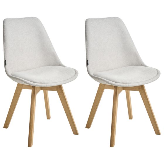 Set med 2 matstolar DAKOTA II Off-White