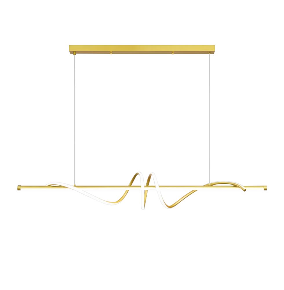 TOOLIGHT hängande taklampa LHJ024-CP 120cm LED Guld 120x20x20cm
