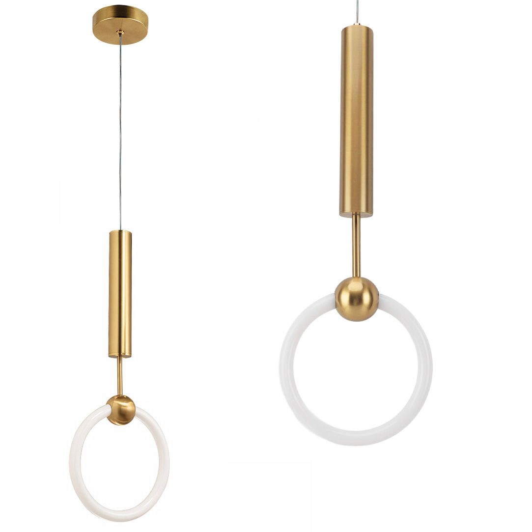 TOOLIGHT hängande taklampa LHJ059-1CP LED Borstat guld 25x55x4cm