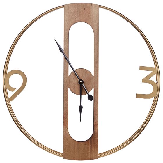 Väggklocka MULHOUSE 50 cm Brun