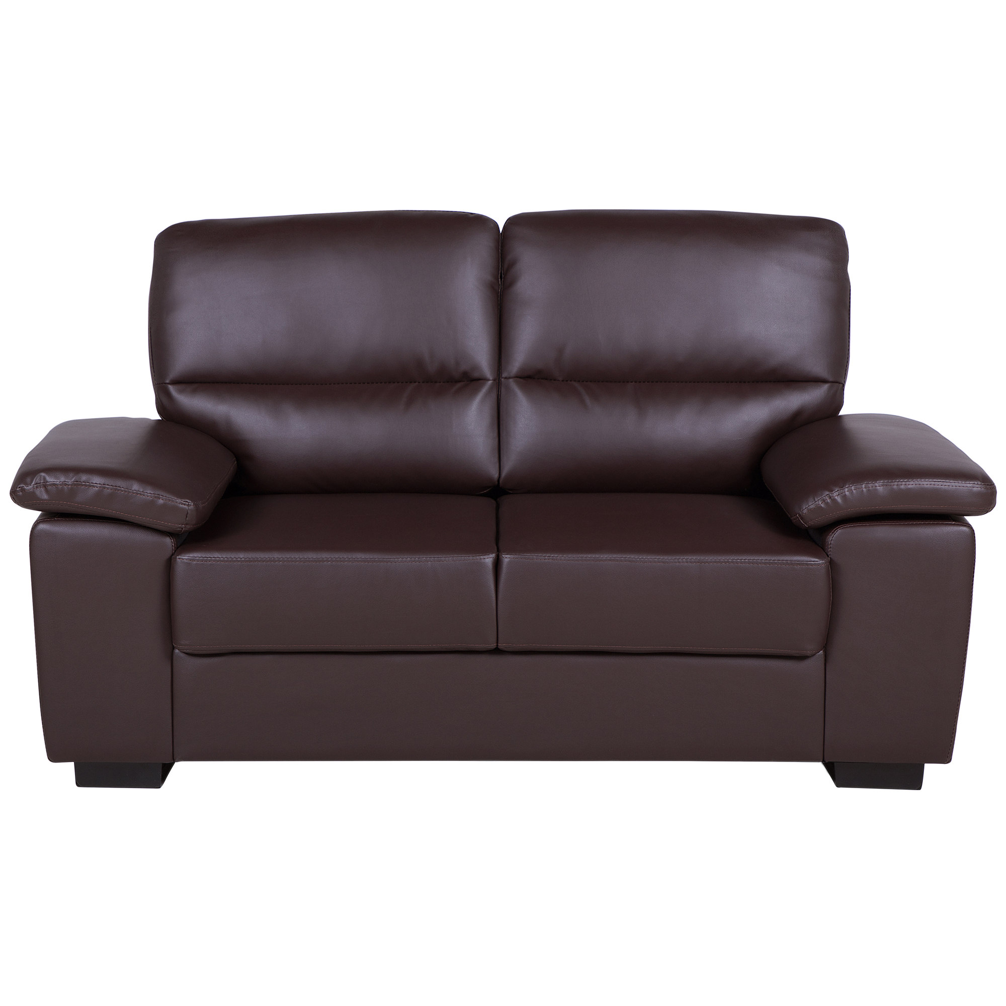 Soffa 2-sits VOGAR Konstläder Mörkbrun