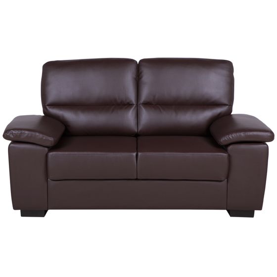 Soffa 2-sits VOGAR Konstläder Mörkbrun