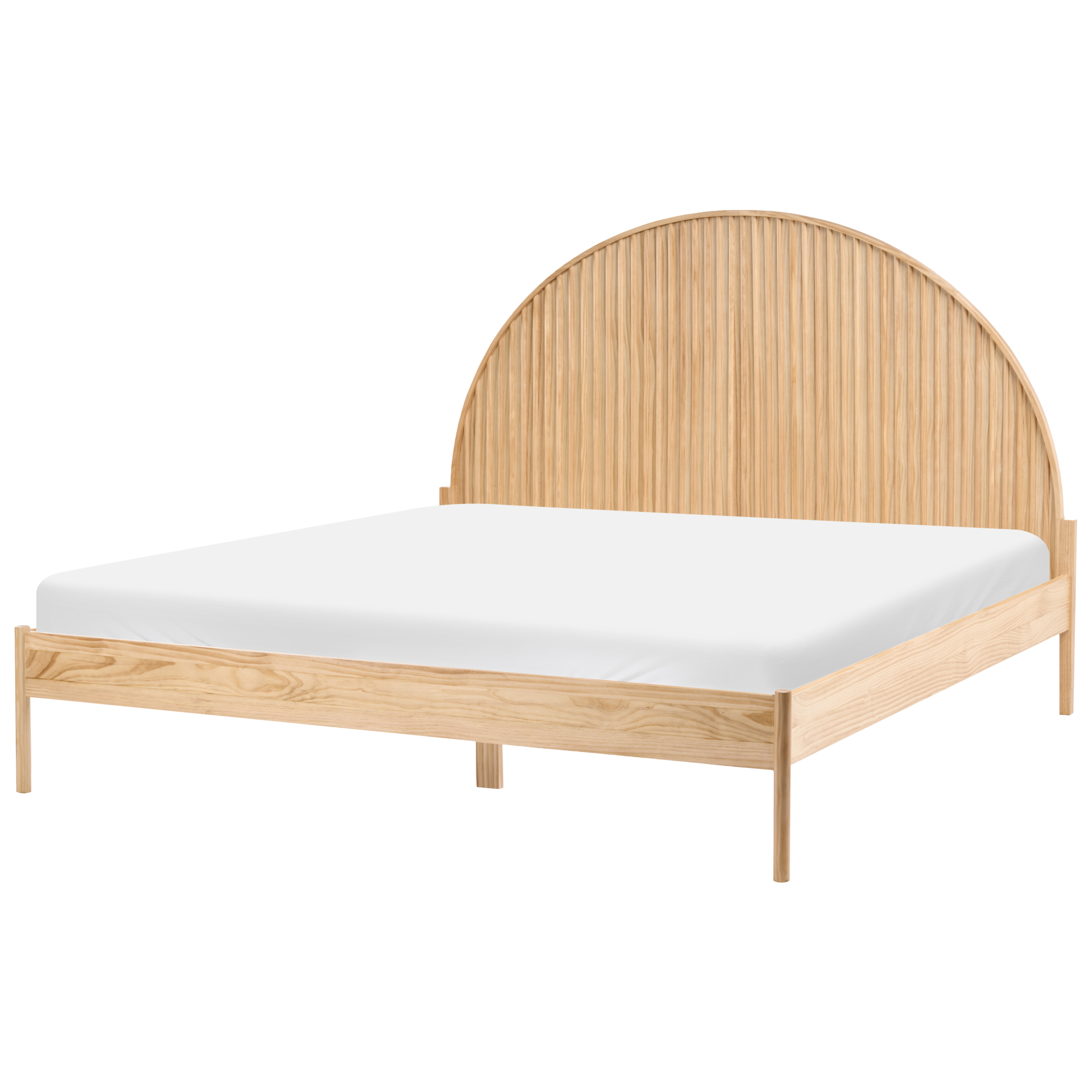 Säng med lamellram Furu MASCORTEL 180 x 200 cm Ljusbrun
