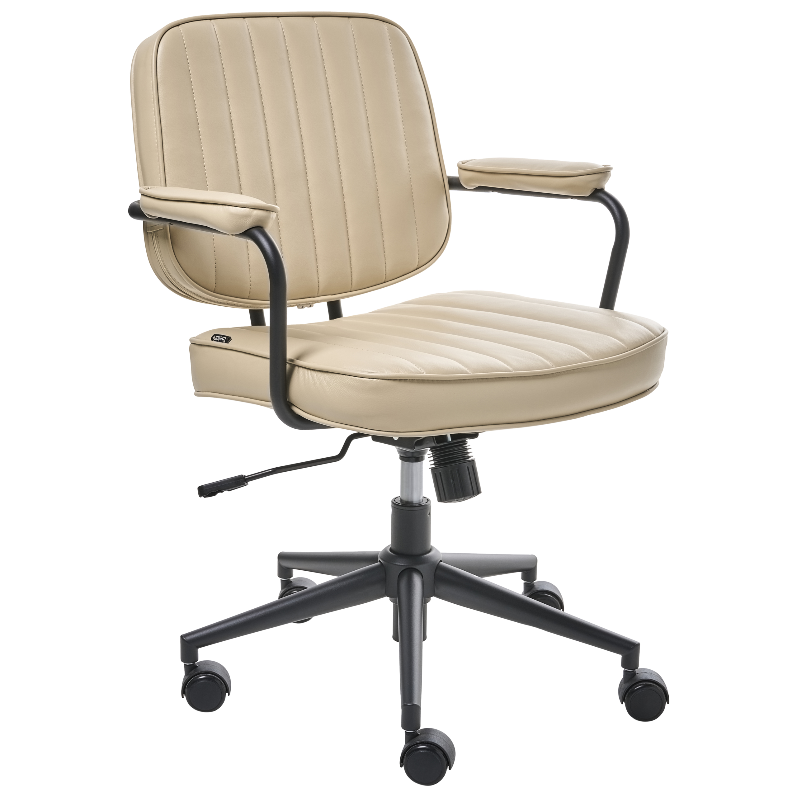 Skrivbordsstol BERNE Konstläder Beige