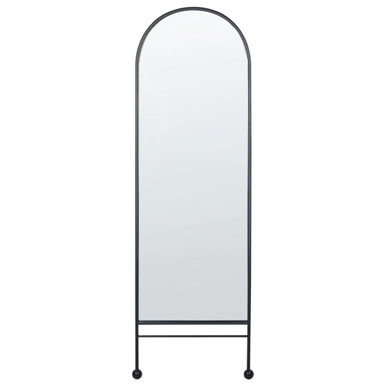 Väggspegel JARNAGES 45 cm 145 cm Metall Svart
