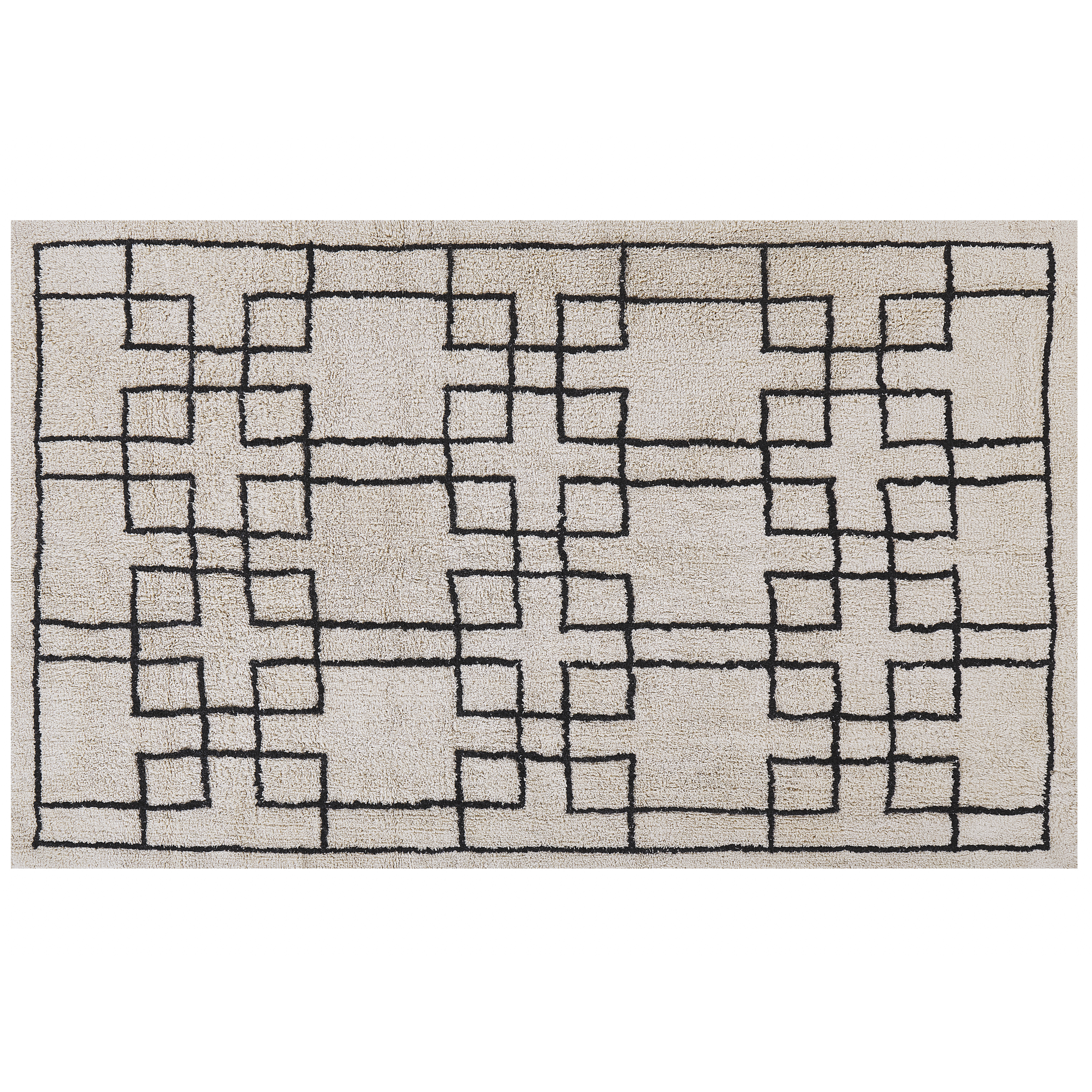 Matta TURHAL Beige 140 x 200 cm Bomull