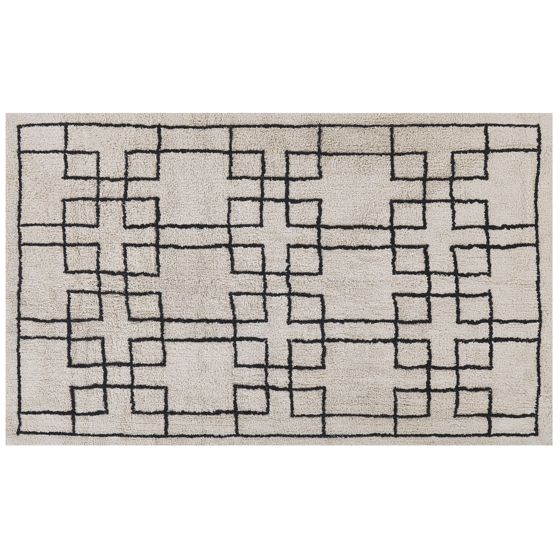 Matta TURHAL Beige 140 x 200 cm Bomull