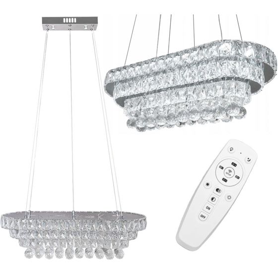 TOOLIGHT hängande taklampa APP417-CP LED Transparent 21,5x64x21,5cm