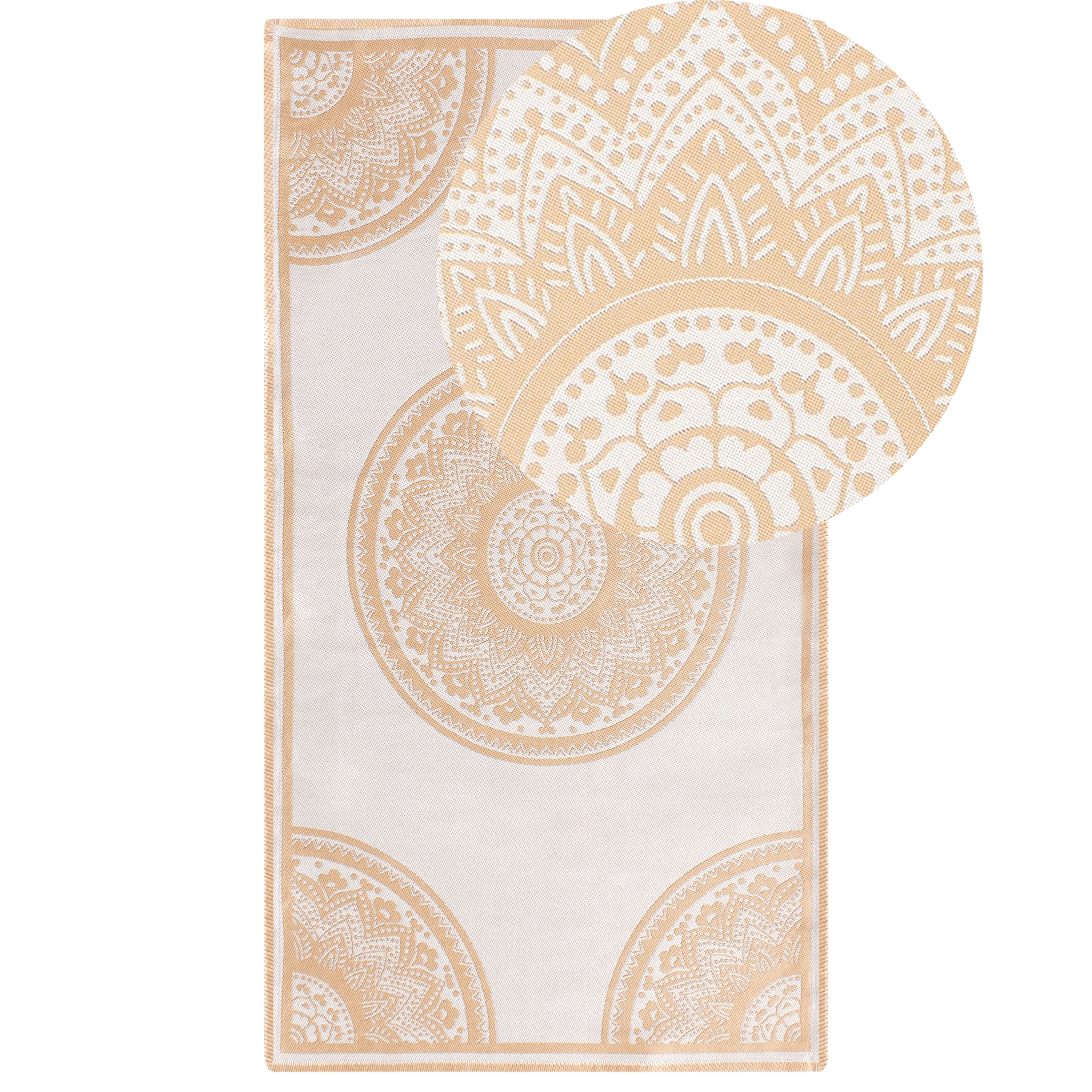 Utomhusmatta HUBLI Beige 80 x 150 cm