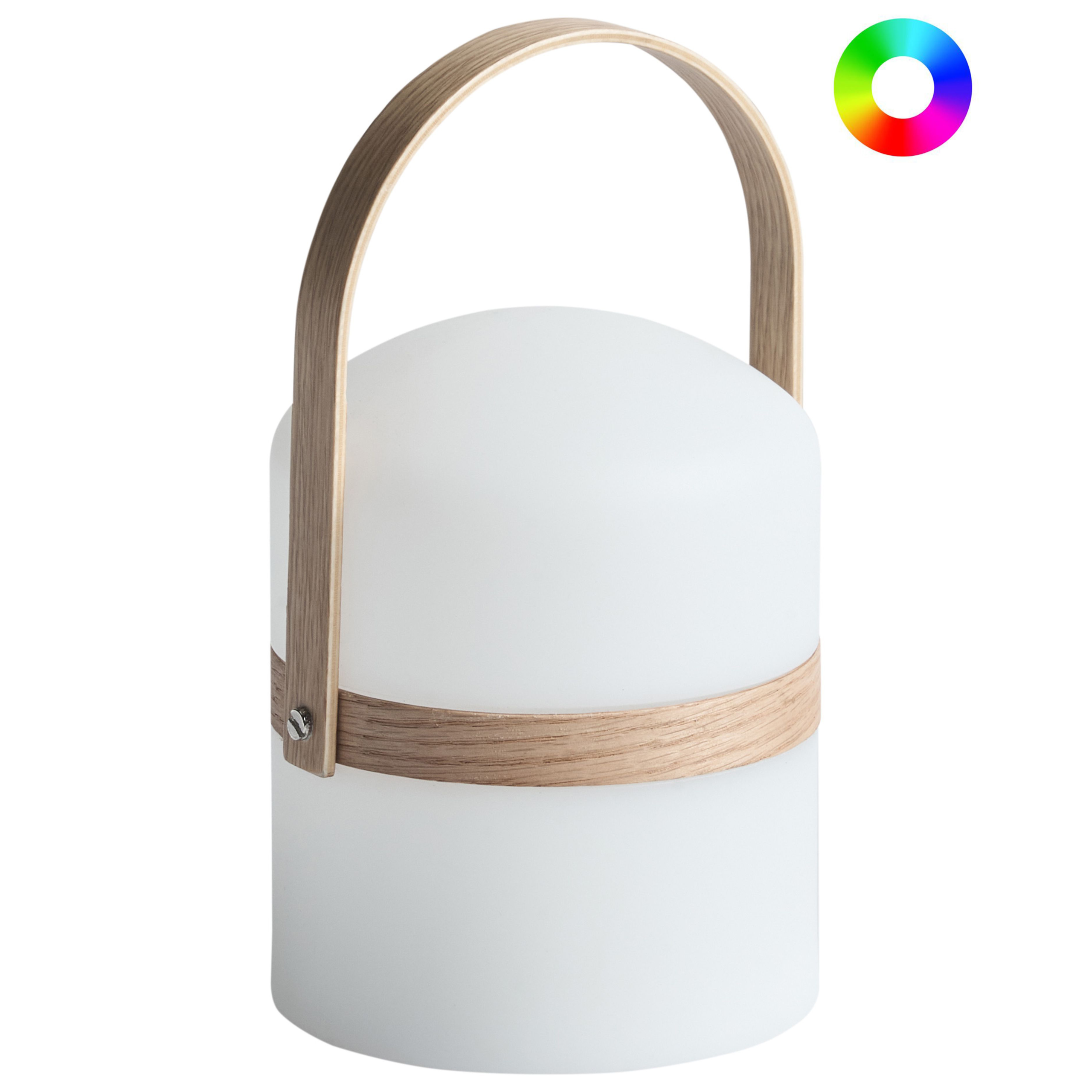 LED-bordslampa för utomhusbruk ESTERO med fjärrkontroll Vit