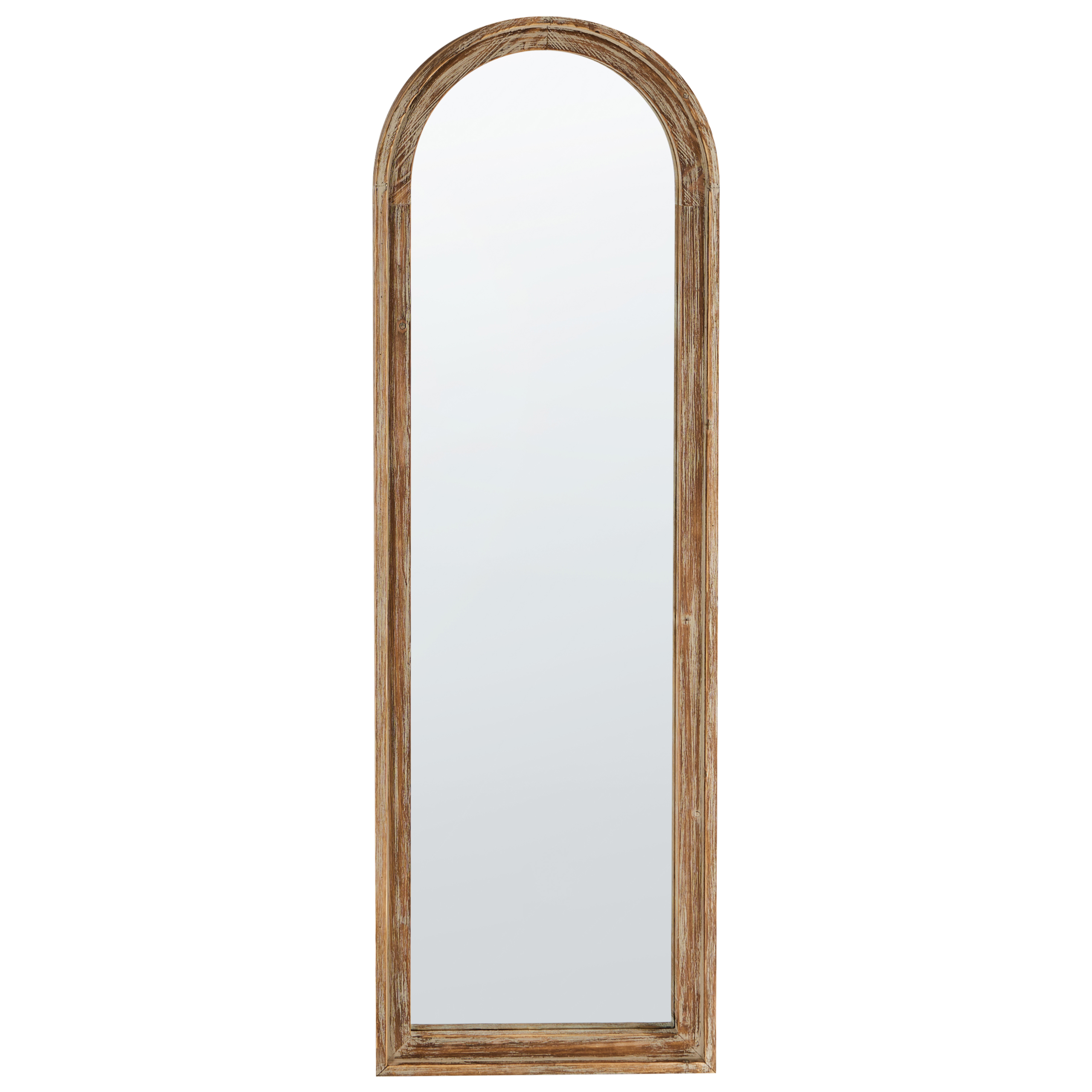 Väggspegel COIGNY 55 cm 170 cm Granträ Ljusbrun