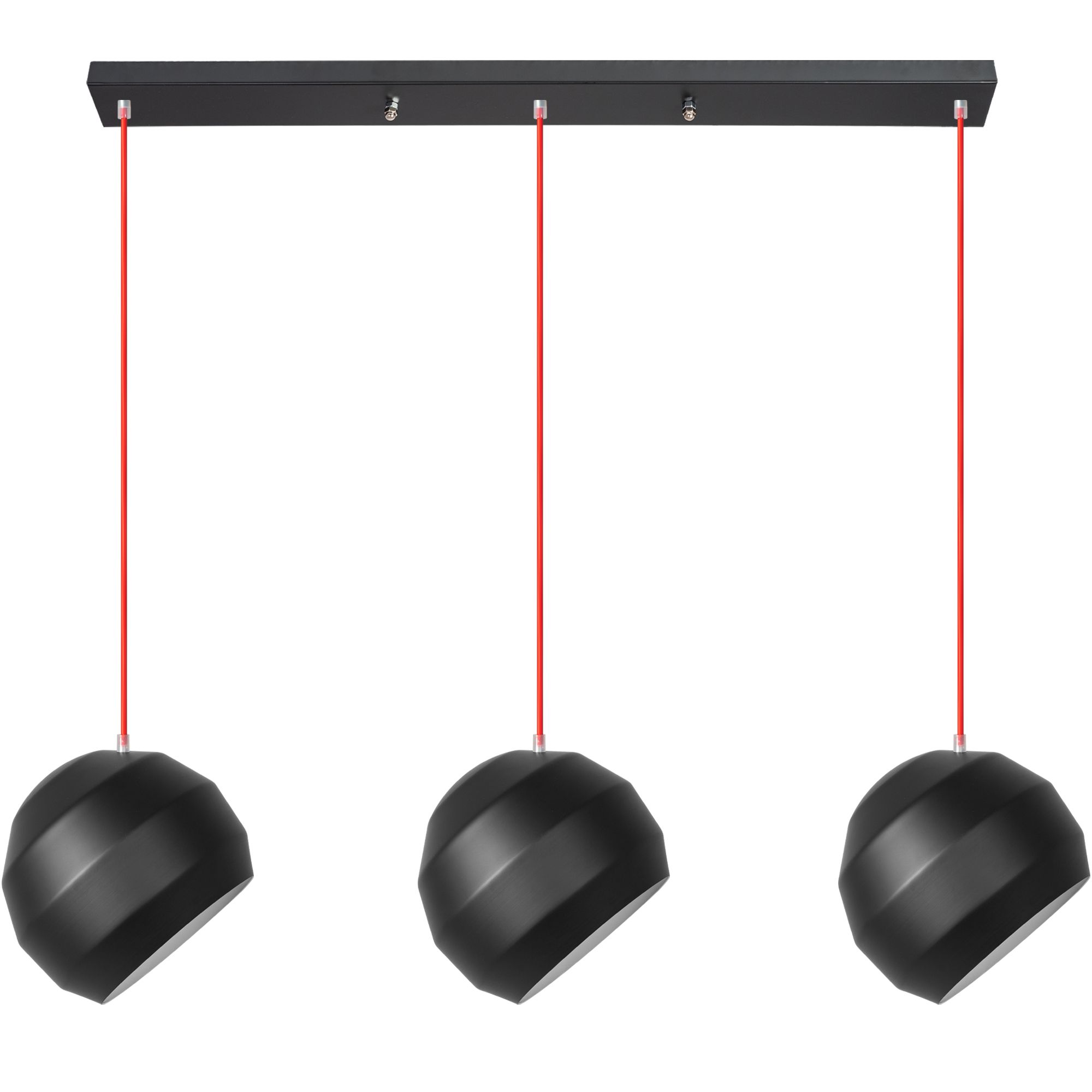 TOOLIGHT hängande taklampa APP383-3CPR Svart 25x60x25cm