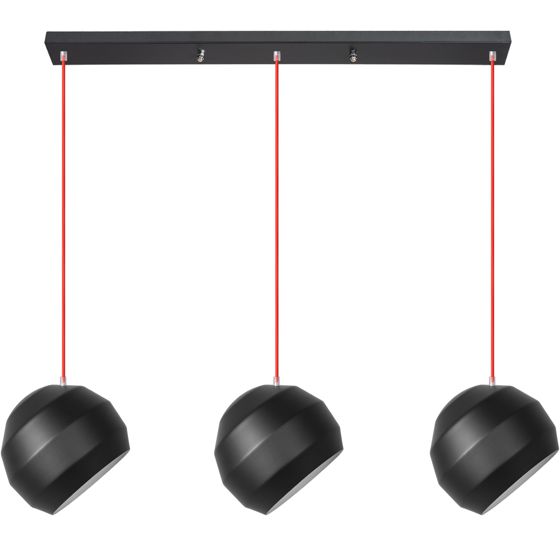 TOOLIGHT hängande taklampa APP383-3CPR Svart 25x60x25cm