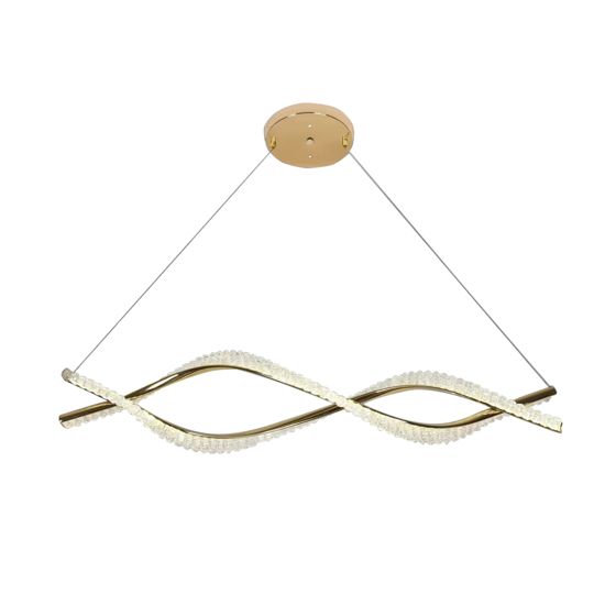 TOOLIGHT hängande taklampa LED G033-CP Guld 95x95x21cm