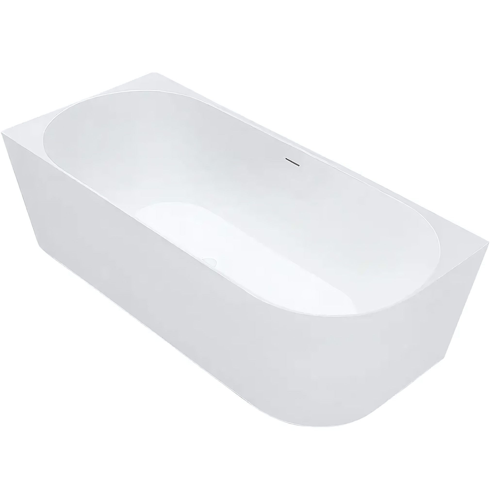 REA Hörnbadkar BELLANTO SLIM 170 Vänster Vit, 170x79x58cm
