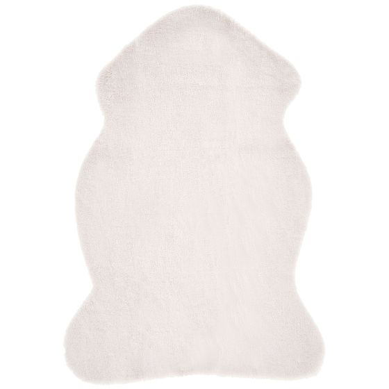 Fuskpälsmatta UNDARA Off-White 60 x 90 cm