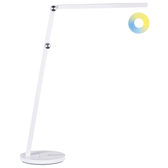 LED-skrivbordslampa DORADO med dimmer Metall Vit