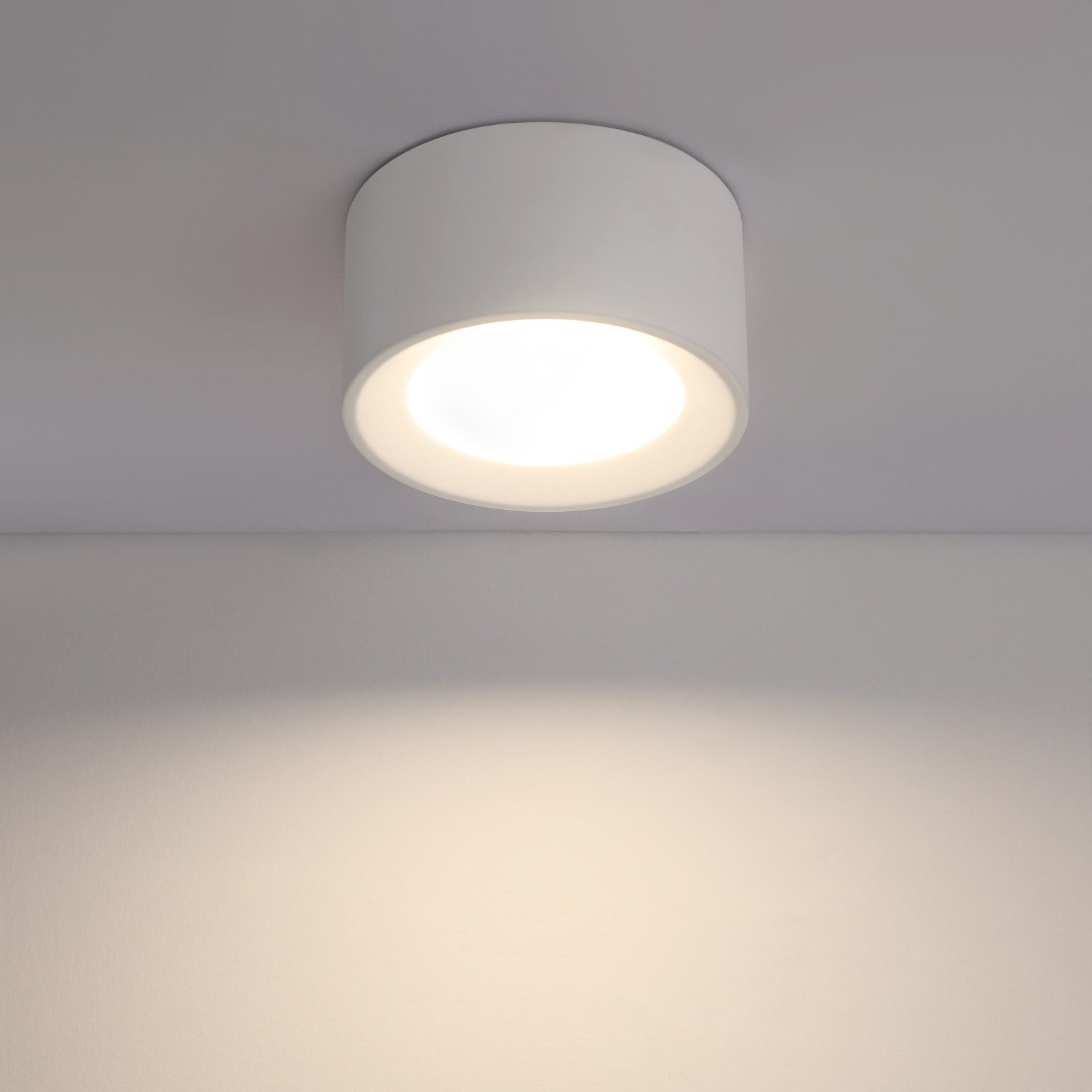NETTLIFE utanpåliggande spotlight 4 st rund, utanpåliggande spotlight vit, utanpåliggande Lampa Gx53 platt modern